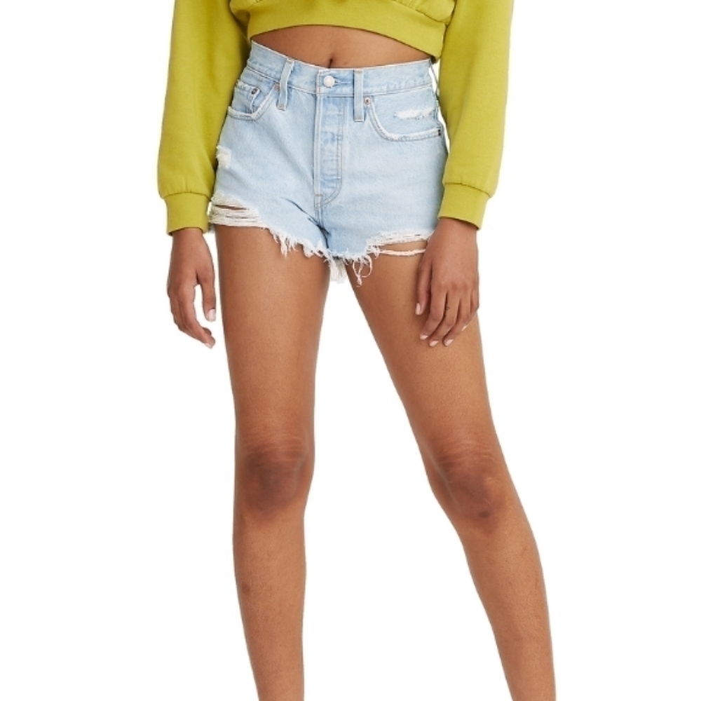 Levis 501 denim 5 button fly shorts